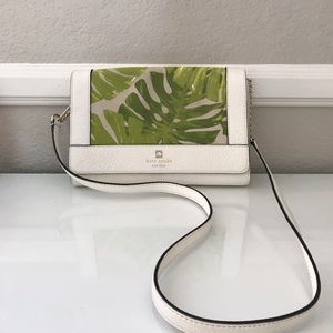 Kate Spade tropical leaf shoulder bag